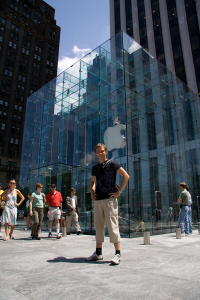 Marcus in front of Apple Store 5th Ave
